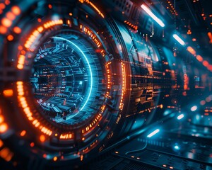 Transform the complexities of securing cryptocurrency assets into a compelling lowangle composition Depict challenges like decentralized threats and the solutions