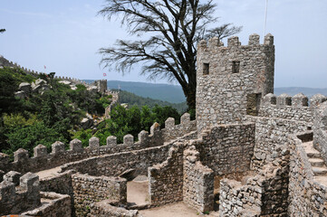 Portugal, the moorish castle in Sintra - 786383096