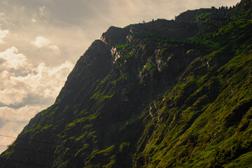 Naklejka premium landscape with clouds