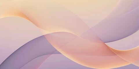 Abstract pastel waves with smooth curves and soft gradients in pink and purple hues.