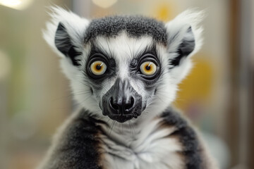 portrait of ring lemur