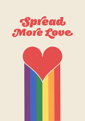 Pride Month June 2023, vector illustration in rainbow colors for LGBTQ community celebrations, diversity, equality, gay, lesbian, transgender, queer, bisexual, transsexual, intersexual, poster