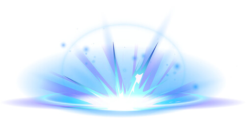 Blue Magic Ray Explosion © klyaksun