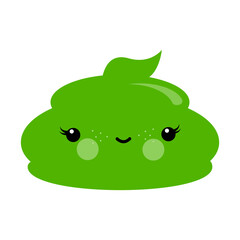 Wasabi for sushi, vector illustration design in japanese kawaii style