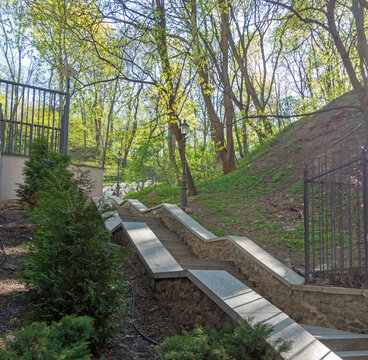 Stairs from Podol to Vladimirskaya Hill in Kyiv