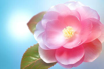 Fototapeta na wymiar pink rose flower made by midjourney