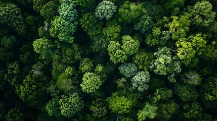Lush Forest and Deforestation Boundary Aerial View Showcasing Nature's Confrontation with Human Intervention - obrazy, fototapety, plakaty