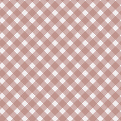 Diagonal brown checkered on the white background