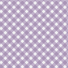 Fototapeta premium Diagonal purple checkered on the white background