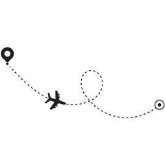 Airplane Travel Route