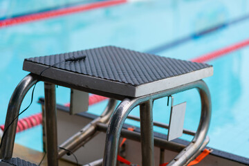 platform for start and lane of swimming pool - 786404025