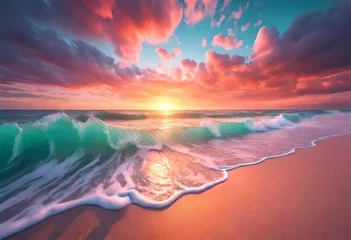  landscape with sea sunset on beach © muhammad