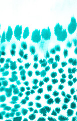 abstrakter Aquarellhintergrund mit grünen Flecken, Leopardenmuster


