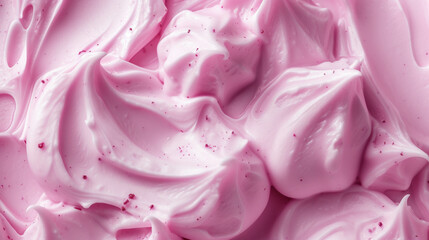 Delve into the world of healthy eating with this vibrant pink yoghurt texture, perfect for wellness-themed designs. AI generative technology transforms food styling into art.