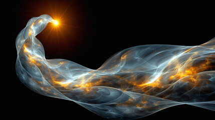 abstract visuals, fire or spark in the dark