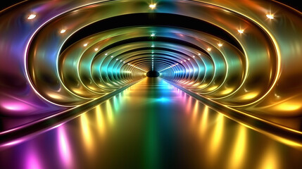 Obraz premium abstract 3d tunnel, art design