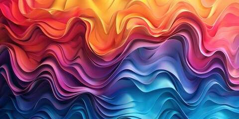 Fototapeta premium background gradient full color type 3D, geometric, wave, liquid suitable for digital and print
