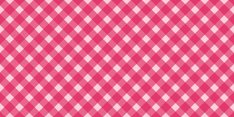 Diagonal pink checkered on the white background