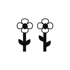 flower vector type icon