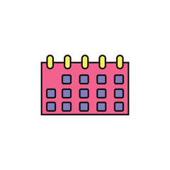 calendar vector type icon