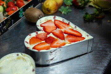 Pastries in a French bakery