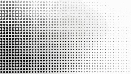 a white and black background with a lot of dots