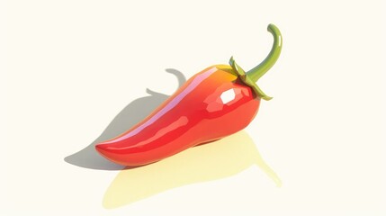 Chili pepper on a white background