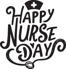 Super Nurses: Celebrating Nurse Day typography T-shirt Design.
