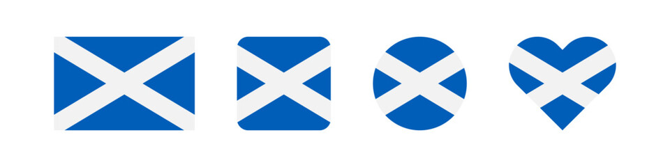 Scotland flag. Britain national country banner. Scottish emblem.