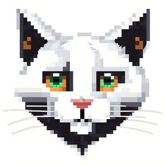 Obraz premium 白猫のイラスト
