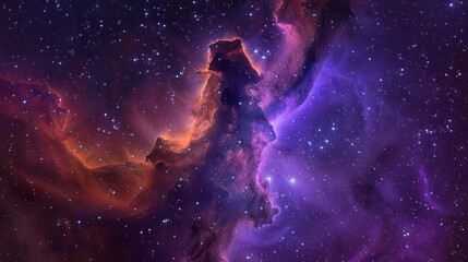 Obraz na płótnie Canvas Candy nebula where comets are sugary delights, sweet cosmos