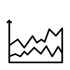 simple graphic profit vector design line icon element