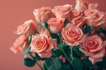Surround yourself with the beauty of peach fuzz roses, the color trend of 2024, for an instant mood boost.