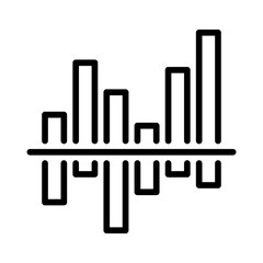 statistics business finance icons line vector design