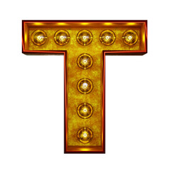 電球のアルファベット文字 T。