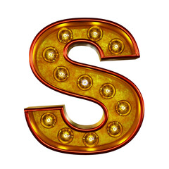 電球のアルファベット文字 S。