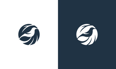 simple bird icon logo design vector illustration
