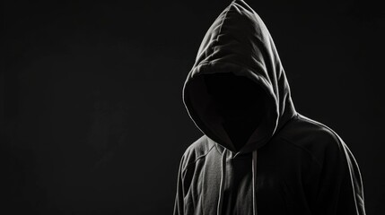 Obscured Identity: Mysterious Hooded Figure