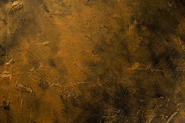 Top view tetured backdrop of roman gold. Metallic background