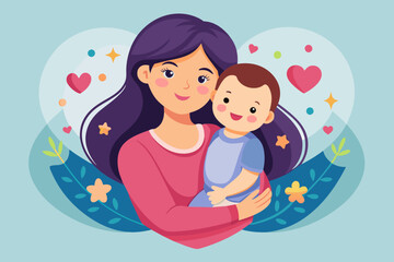 Love Symbolized Mother and Baby Bond