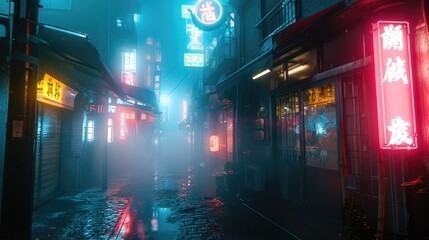 Tokyo Noir: Neon-lit Streets