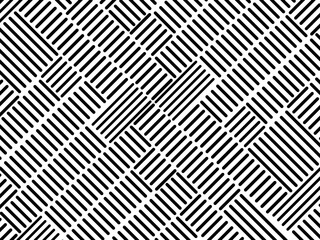 Retro black and white geometric pattern background, vector abstract circles, triangles and squares line art. Set of trendy bauhaus pattern background op-art.