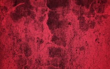 Red Background. Scary bloody walls. black wall with blood outline for halloween background. - obrazy, fototapety, plakaty