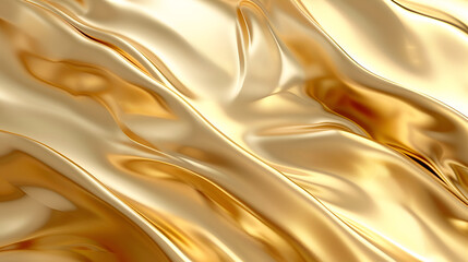 luxury golden color Abstract wave background ,Abstract, Texture, Background, Pattern. Texture of Bright Gold and White Silk Waves Background ,Luxury gold cloth background