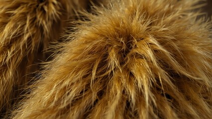 gold fur close-up texture from Generative AI