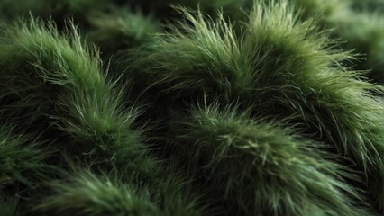 green fur close-up texture from Generative AI