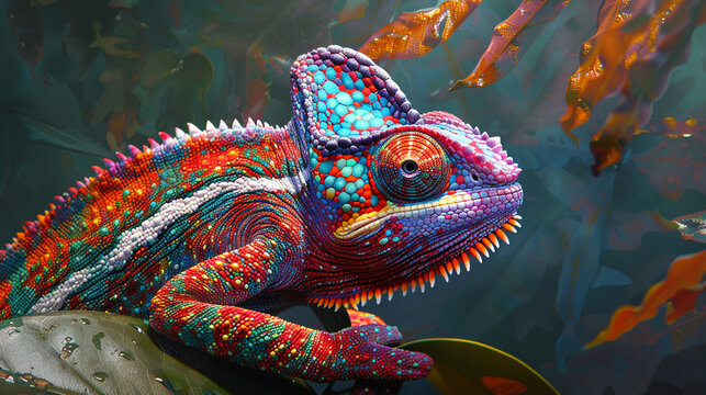 Chameleon, Color-changing scales