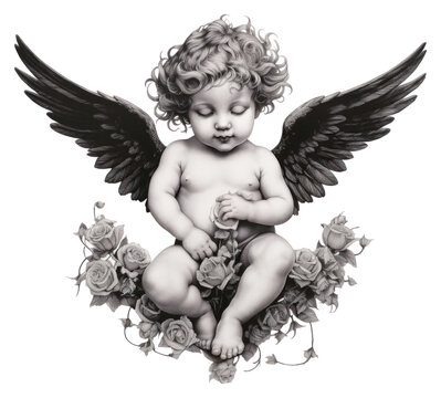 recommend clip art: PNG Cherub cupid drawing portrait sketch.