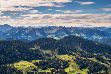 View from the Hochgrat mountain near Oberstaufen - 786438867