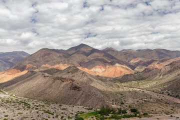 Colorful hills in Tilcara in Jujuy, Argentina.
